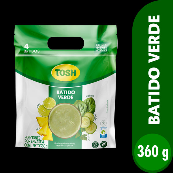 BATIDO TOSH 4U 360G VERDE